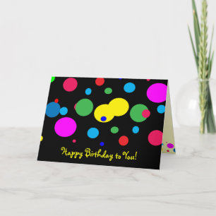 Cheerful Colour Circles Birthday Card