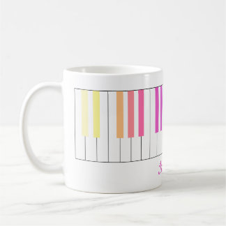 Cheerful Colour Gradient Piano Mug