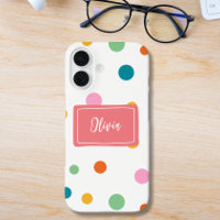 Cheerful Colourful Dots Personalised