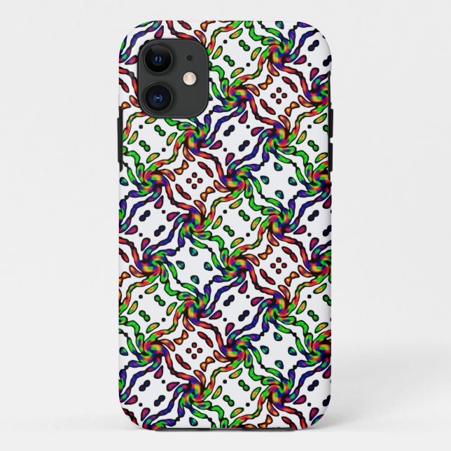 Cheerful Colourful Pattern Case-Mate iPhone Case (Back)