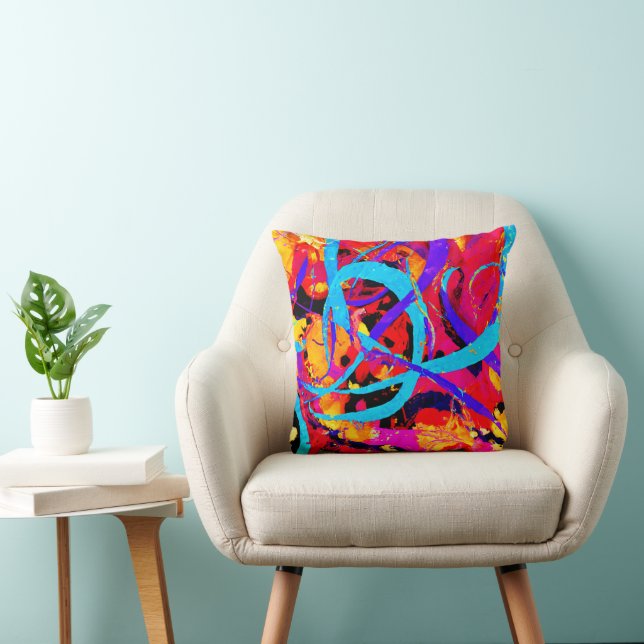 Cheerful Colourful Pattern Play Cushion (Chair)