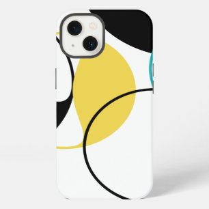 Cheerful, colourful trendy geometric circle patter iPhone 13 case