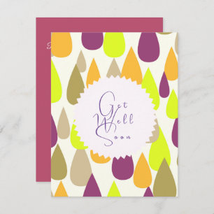 Cheerful colours droplets design. holiday card