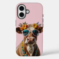 Cheerful Cow With Sunglasses 