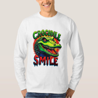 "Cheerful Crocodile Smile – Fun and Whimsical T-Shirt