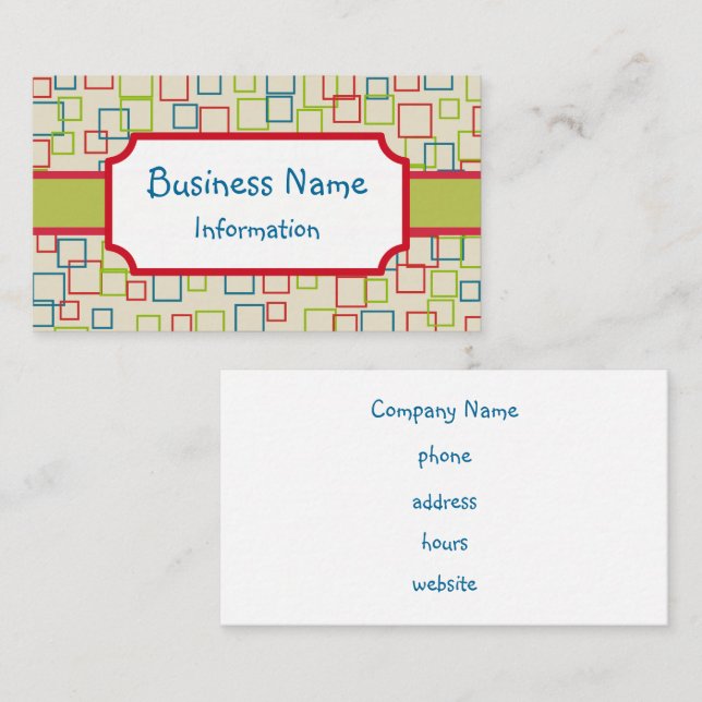 Cheerful Customised Business Card (Front/Back)