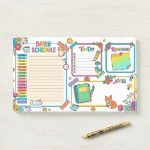 Cheerful Daily Planner Post-it Notes