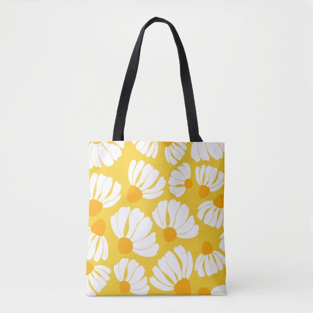 Cheerful daisy tote bag (Front)