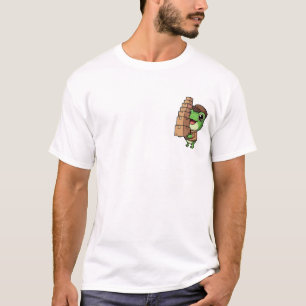 Cheerful Delivery Frog Balancing a Towering Stack T-Shirt