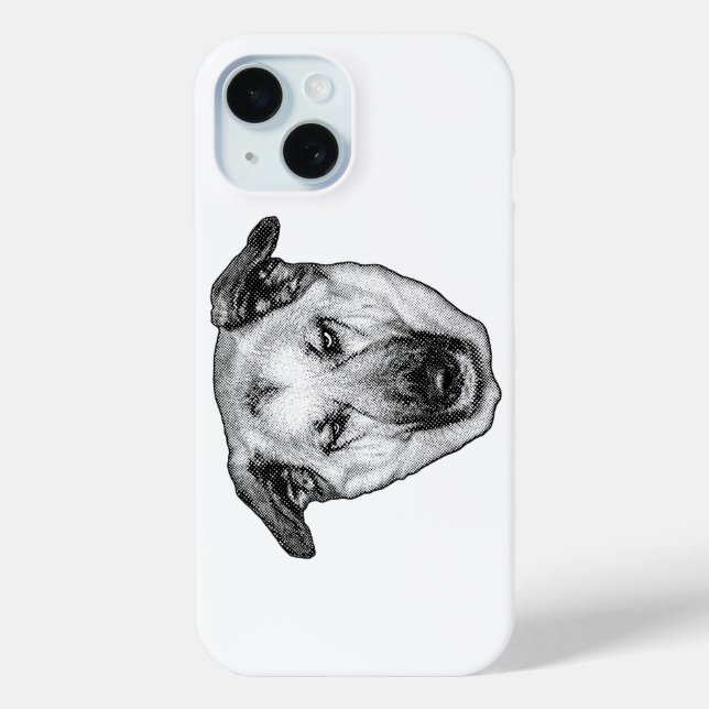 Cheerful Dog Head iPhone Case (Back)