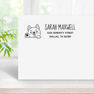 Cheerful Dog Shiba Inu Pet Address Rubber Stamp