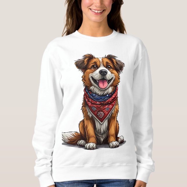 Cheerful dog sweatshirt (Front)