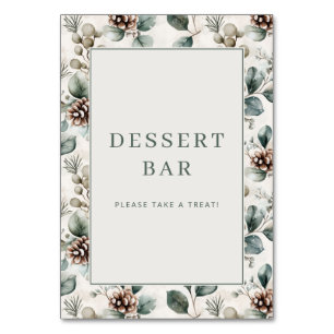 Cheerful Earthy Botanical Border Table Number