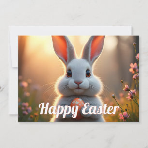 Cheerful Easter Bunny in the Magic of Spring