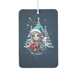 Cheerful elf car air freshener