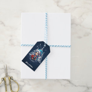 Cheerful elf gift tags