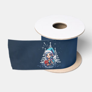 Cheerful elf satin ribbon
