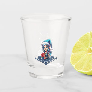 Cheerful elf   shot glass