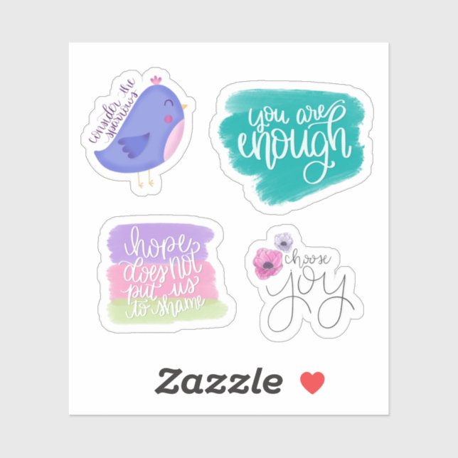 Cheerful Encouragement Stickers (Sheet)