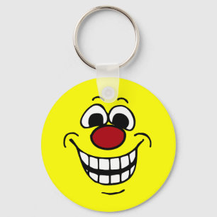 Cheerful Face Grumpey Key Ring
