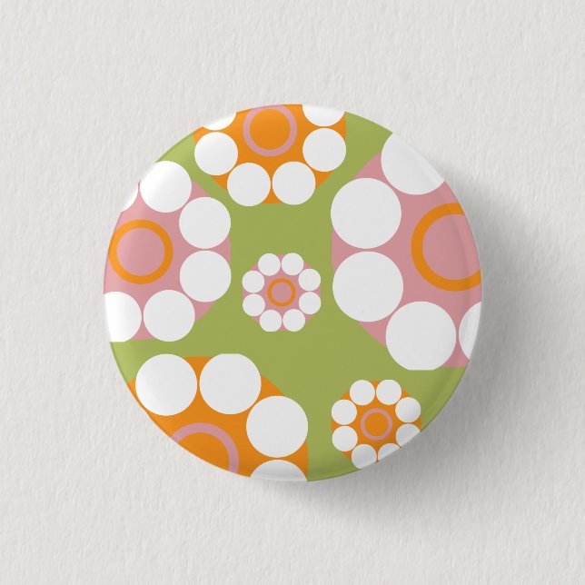 Cheerful Flower Button (Front)