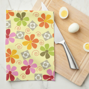 Cheerful Flowers Kitchen Towels