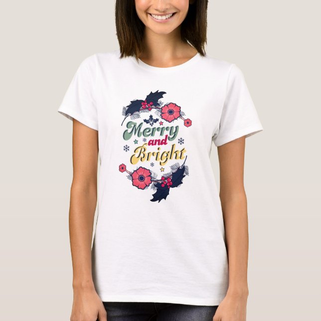 Cheerful, funny Christmas Funny design T-Shirt (Front)