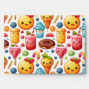  Cheerful funny cute sweets  Envelope
