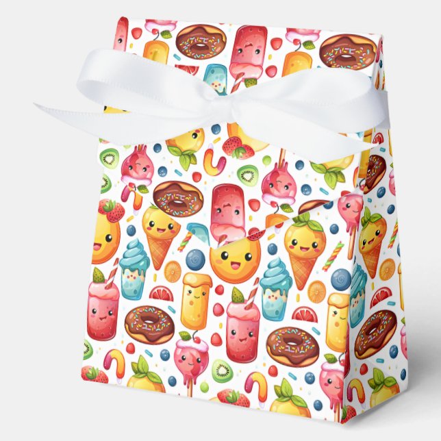 Cheerful funny cute sweets  Favour Box (Front)