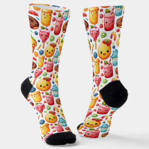  Cheerful funny cute sweets  Socks
