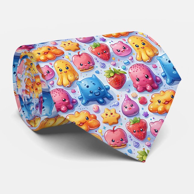  Cheerful funny cute sweets  Tie (Rolled)