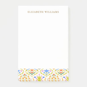 Cheerful Garden Botanical Personalised Stationery Post-it Notes