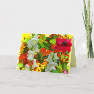 Cheerful Garden Colours Birthday Card