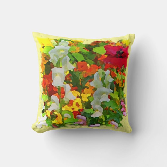 Cheerful Garden Colours Cushion (Front)