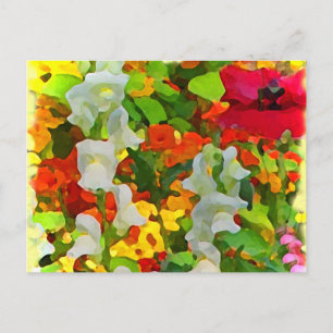 Cheerful Garden Colours Postcard