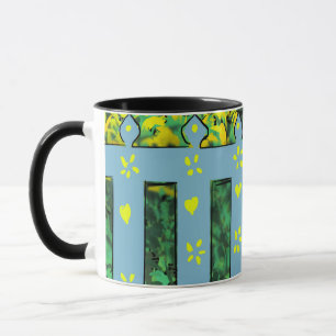 Cheerful Garden Escape: A Dance of Yellow Blooms Mug