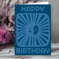 Cheerful Glow Moon HAPPY BIRTHDAY Customised BDAY