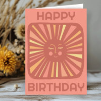 Cheerful Glow Sun HAPPY BIRTHDAY Customised BDAY