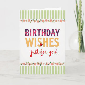 Cheerful Golden Birthday Card