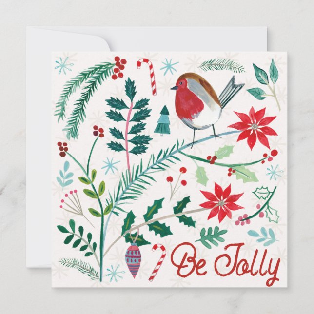 Cheerful Holiday - Be Jolly Card (Front)