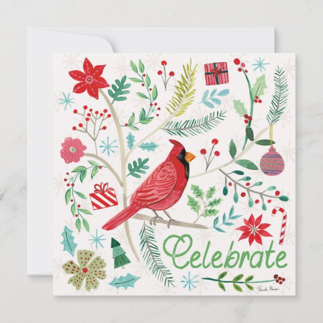 Cheerful Holiday - Celebrate Card (Front)