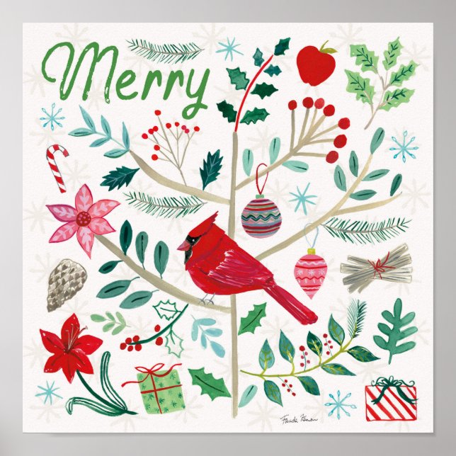 Cheerful Holiday - Merry Poster (Front)