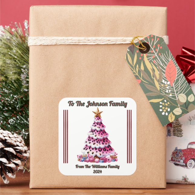 Cheerful Holiday Sticker for Gifts (Holiday)