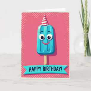Cheerful Ice Pop Birthday Card