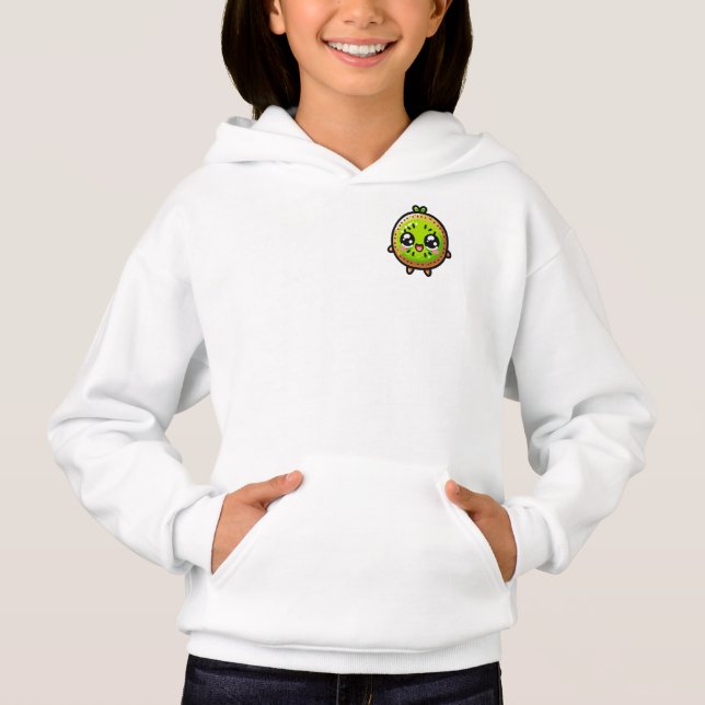 Cheerful Kawaii Kiwi - Cute Smiling Fruit  (Front)