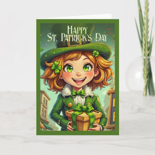 Cheerful Leprechaun - St. Patrick's Day Lucky Char Card
