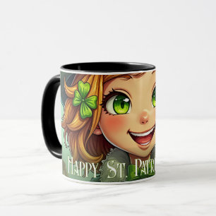 Cheerful Leprechaun - St. Patrick's Day Lucky Char Mug