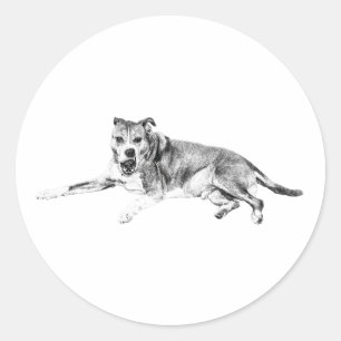 Cheerful Mark, Friendly Mood Classic Round Sticker