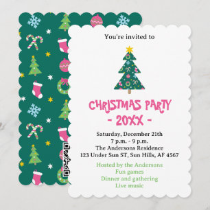 Cheerful merry Christmas Invitation
