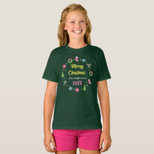 Cheerful merry Christmas - Kids T-Shirt